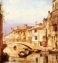Brandeis Antonietta A Gondola On A Venetian Backwater Canal