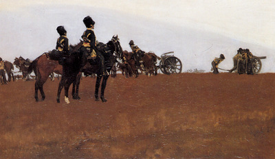 Breitner George Hendrik Artillery on the moor Sun
