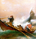 MPA Oswald Brierly Whalers Off Twofold Bay, 1867 [ L ] sqs
