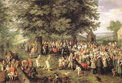 BRUEGHEL Jan the Elder Wedding Banquet
