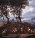 BRUEGHEL Jan the Elder Travellers On The Way