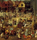 Bruegel d a  The fight between carnival and lent, 1559, 118x