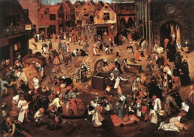 BRUEGEL Pieter the Younger Battle Of Carnival And Lent