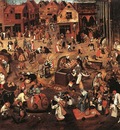 BRUEGEL Pieter the Younger Battle Of Carnival And Lent