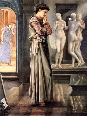Edward Burne Jones Pygmalion, The Heart Desires, De
