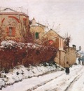 pissarro street in pontoise winter
