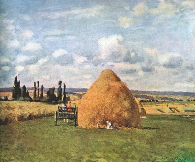 pissarro the haystack, pontoise