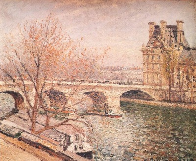 pissarro the pont royal and the pavillon de flore, paris