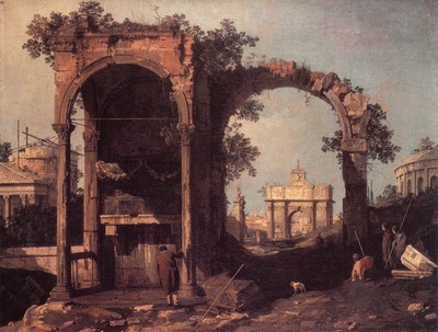 CANALETTO Capriccio Ruins And Classic Buildings