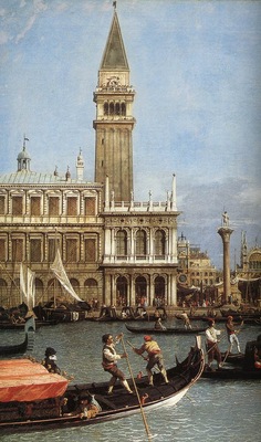 CANALETTO Return Of The Bucentoro To The Molo On Ascension Day detail