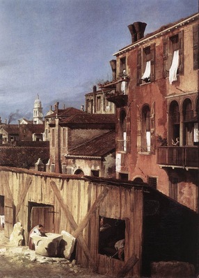 CANALETTO The Stonemasons Yard detail
