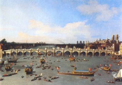 canaletto london, westminster bridge from the north on lord mayors day, 19 october