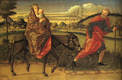 Carpaccio The Flight into Egypt, 1500, NG Washington