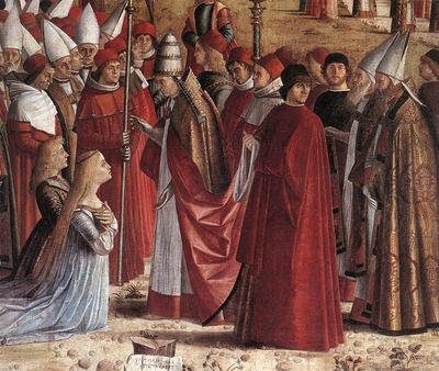 Carpaccio The Pilgrims Meet the Pope detail1