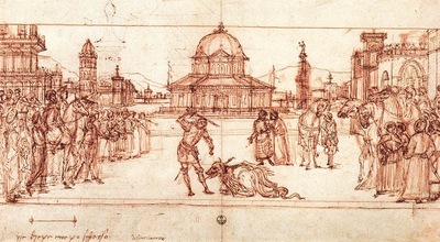 Carpaccio The Triumph of St George drawing