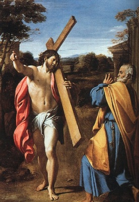 carracci domine quo vadis, 1601