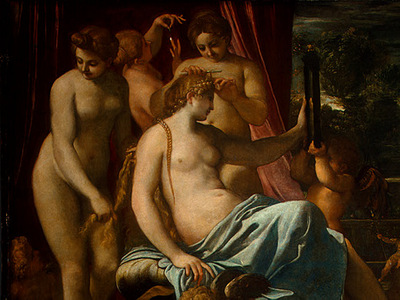 carracci venus adorned by the graces, 1590 1595, 133x170 5