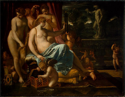 Carracci Venus Adorned by the Graces, 1590 1595, 133x170 5 c