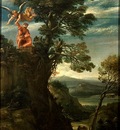 carracci,annibale landscape with the sacrifice of isaac, c