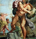 Carracci Annibale Polyphemos hurls a rock to Akis Sun