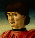 Andrea del Castagno Portrait of a Man, c 1450, Detalj 1, NG