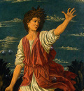 Andrea del Castagno The Youthful David, c 1450, Detalj 1, NG