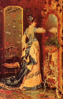 Catala Luis Alvarez Woman Before A Mirror