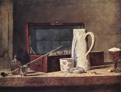 Chardin Still Life with Pipe an Jug