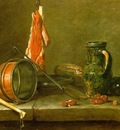 chardin a lean diet with cooking utensils,