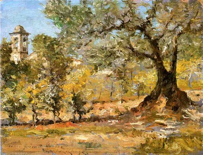 Chase William Merritt Olive Trees Florence