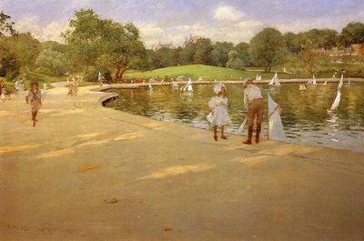 Chase William Merritt The Lake for Miniature Yachts aka Central Park