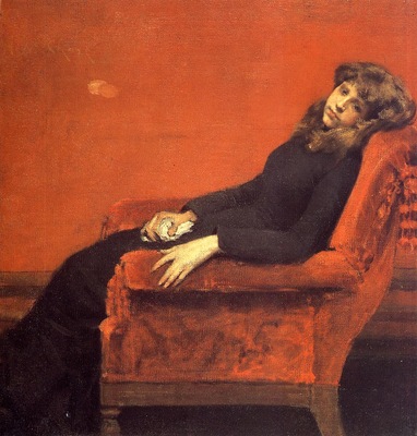 Chase William Merritt The Young Orphan Study of a Young Girl aka At Her Ease
