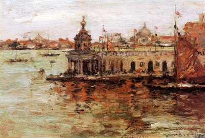 Chase William Merritt Venice View of the Navy Arsenal
