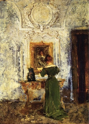 Chase William Merritt Woman in Green aka Lady in Green