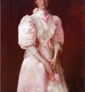 Chase William Merritt Study in Pink aka Portrait of Mrs  Robert P  McDougal