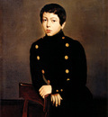 Chasseriau Theodore Portrait of Ernest Chasseriau The Painter s Brother in the Uniform of the Eco