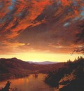 church twilight in the wilderness