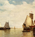 Clays Paul Jean Moored Ships In A Small Harbour