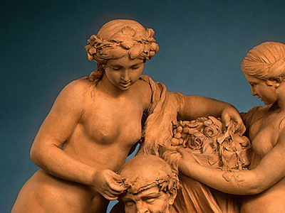 Clodion Silenus Crowned by Nymphs 1768 dt1