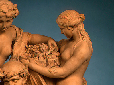 Clodion Silenus Crowned by Nymphs 1768 dt2