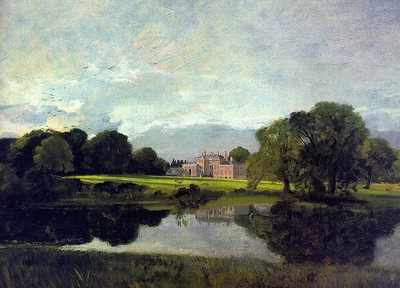 CONSTABLE MALVERN HALL, 1809, OIL ON CANVAS