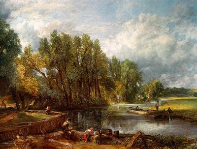 CONSTABLE STRATFORD MILL, 1820, OIL ON CANVAS