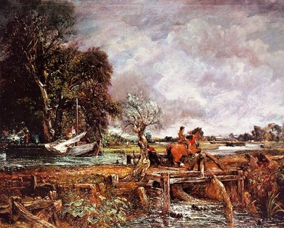CONSTABLE THE LEAPING HORSE, 1825, OIL ON CANVAS