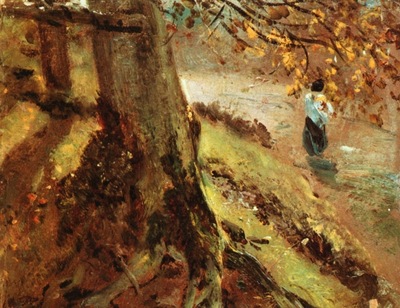 CONSTABLE TREE TRUNKS, VICTORIA AND ALBERT MUSEUM AT LONDON