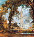 Constable John The cathedral of Salisbury Sun