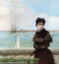 An elegant Woman at St Malo
