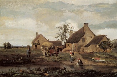 Corot A Farm in the Nievre