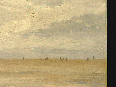 Corot Beach near Etretat, 1872, Detalj 3, NG Washington