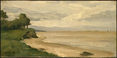 Corot Beach near Etretat, 1872, NG Washington