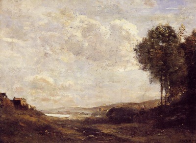 Corot Landscape by the Lake